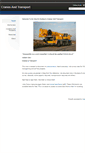 Mobile Screenshot of cranesandtransport.com